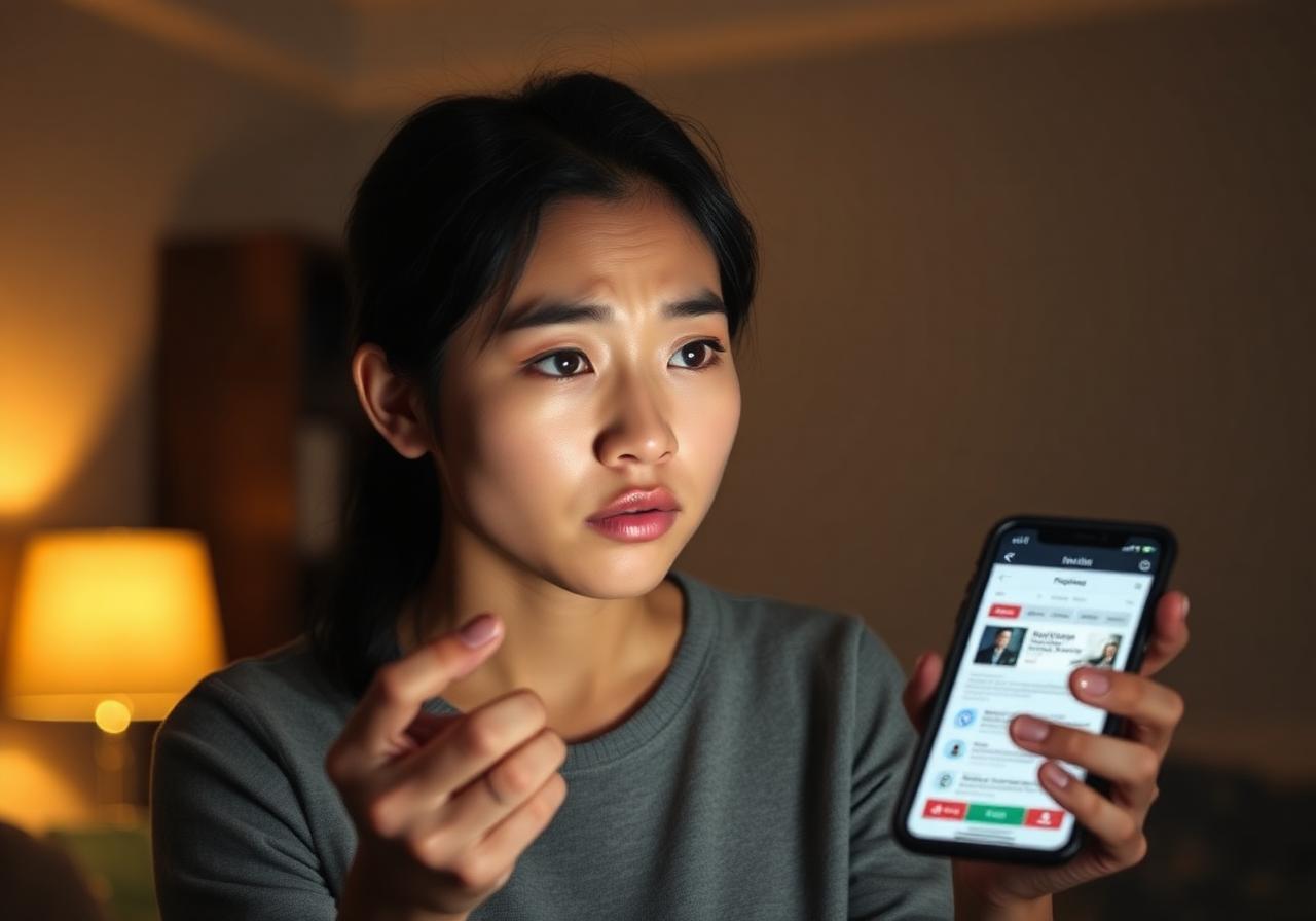詐騙受害者示意